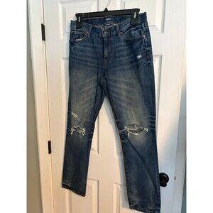 Aero slim straight ripped jeans 32x32